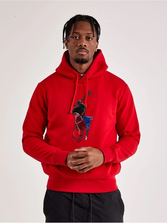 Polo Ralph Lauren Other - POLO RALPH LAUREN Plaid Big Pony Hoodie Red NWT Mens Large Classic Preppy